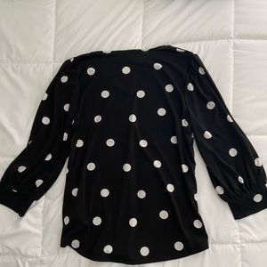 Black & White Polka Dot Dress Shirt